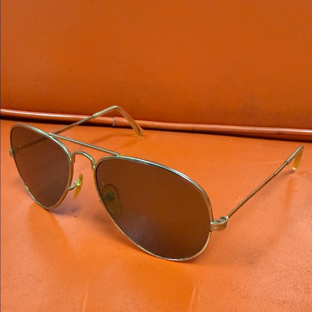 Vintage Gold Aviator Sunglasses